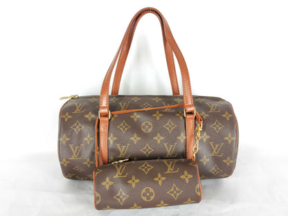 LOUIS VUITTON Monogram Papillon 30 Handbag with Pouch