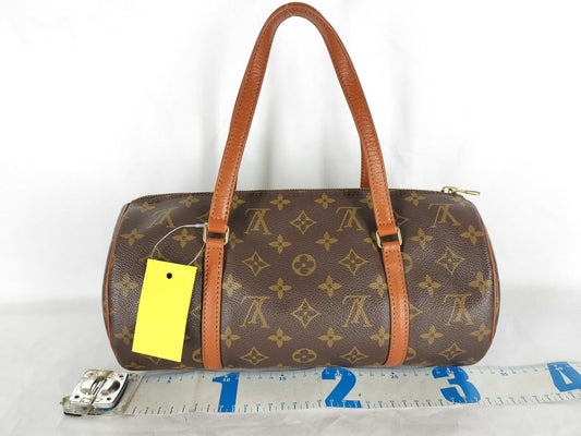 LOUIS VUITTON Monogram Papillon 30 Handbag with Pouch