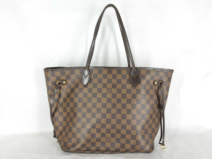 LOUIS VUITTON AR0058 Damier N51105 Neverfull MM Old Model Tote Bag