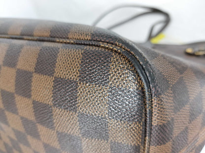 LOUIS VUITTON AR0058 Damier N51105 Neverfull MM Old Model Tote Bag