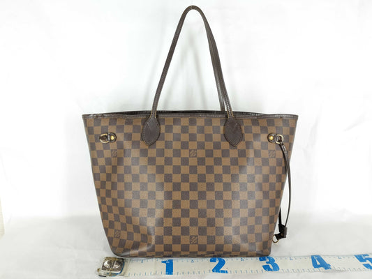 LOUIS VUITTON AR0058 Damier N51105 Neverfull MM Old Model Tote Bag