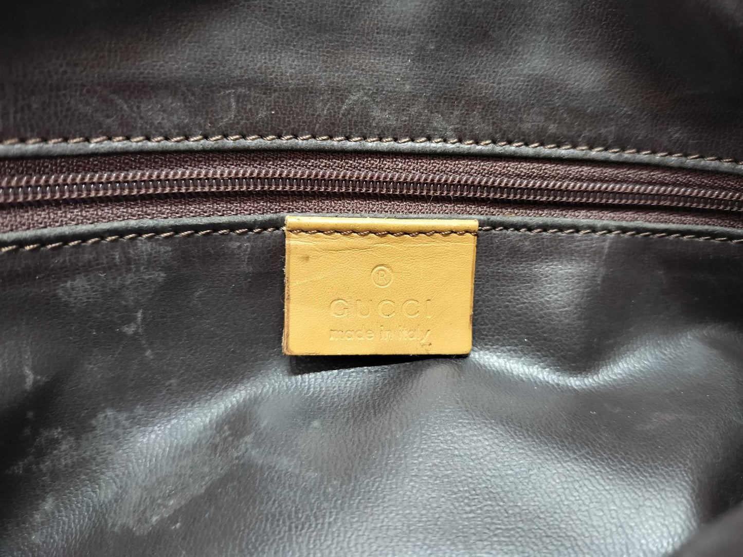 GUCCI GG Canvas 001-0851 002122 Boston Bag with Detached Zipper Top