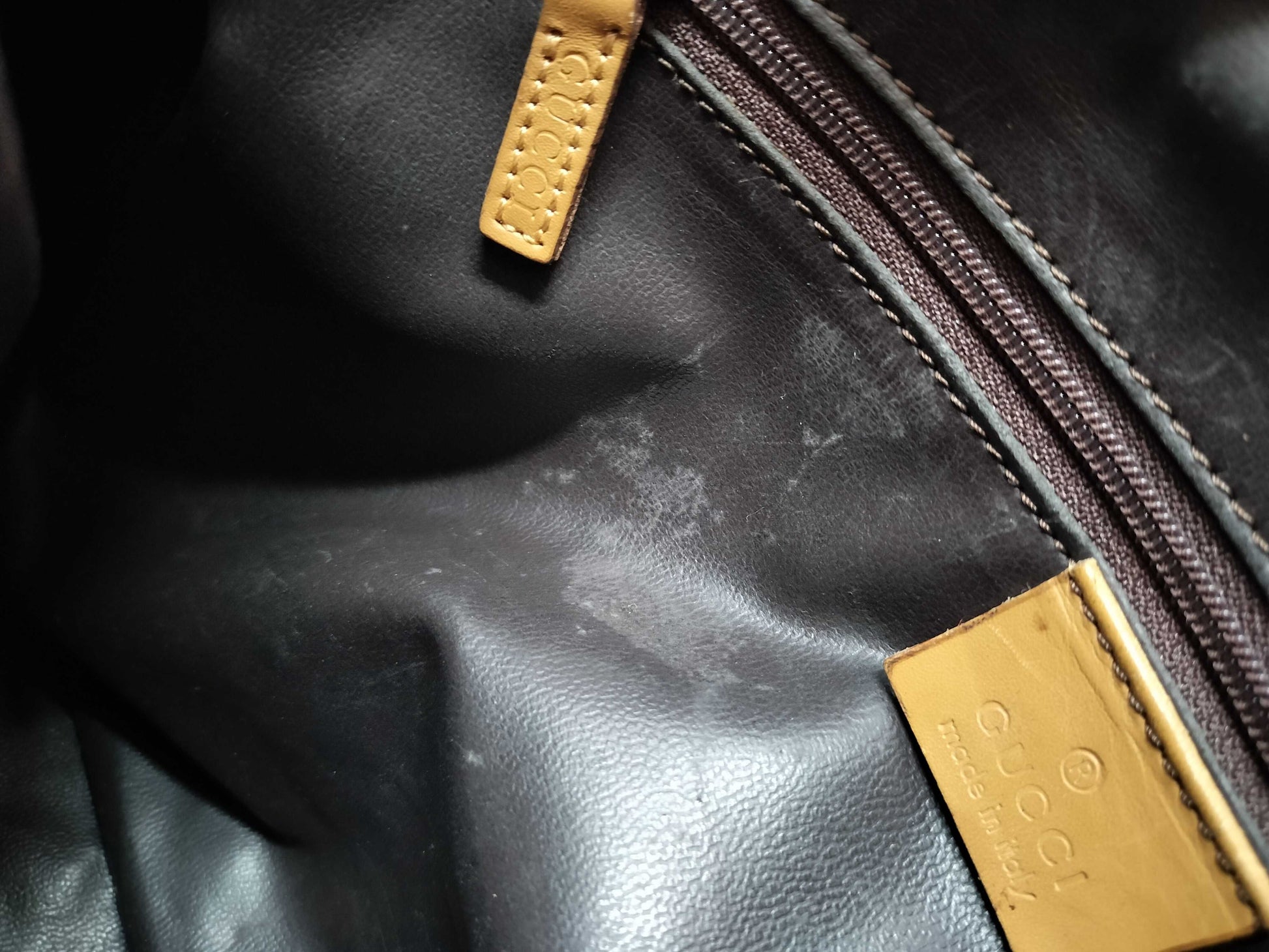 GUCCI GG Canvas 001-0851 002122 Boston Bag with Detached Zipper Top