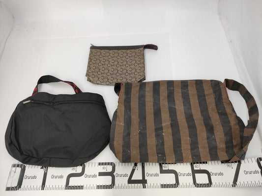 FENDI Pecan pattern shoulder bag *1 / Celine second bag *1 / Bottega Veneta shoulder bag *1 / 3-piece bag set