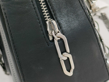 CHANEL Lambskin Mademoiselle Coco Charm Silver Tote Bag