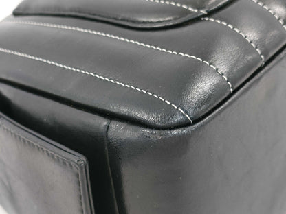 CHANEL Lambskin Mademoiselle Coco Charm Silver Tote Bag