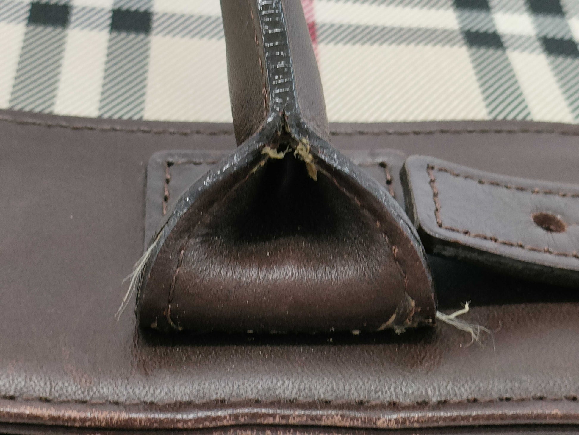 BURBERRY Check Handbag
