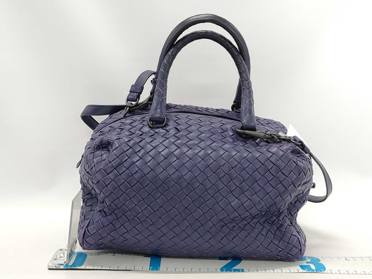 BOTTEGA VENETA Intrecciato 2-Way Boston Bag with Key