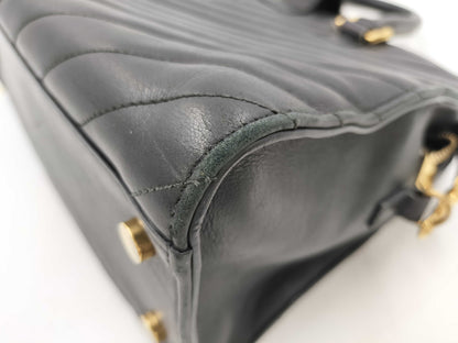 Yves Saint Laurent Black Shoulder Zipper Handbag