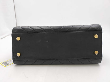 Yves Saint Laurent Black Shoulder Zipper Handbag