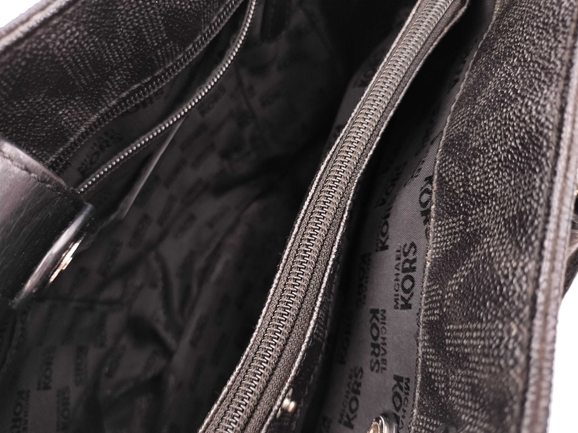 Michael Kors Leather Logo Charm Tote Bag