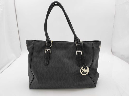 Michael Kors Leather Logo Charm Tote Bag