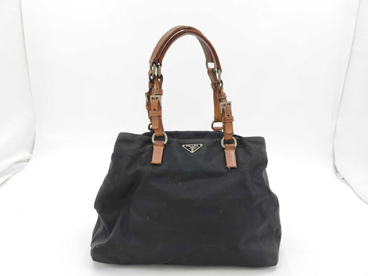 PRADA Tessuto Nylon Tote Bag with White Rust Repair