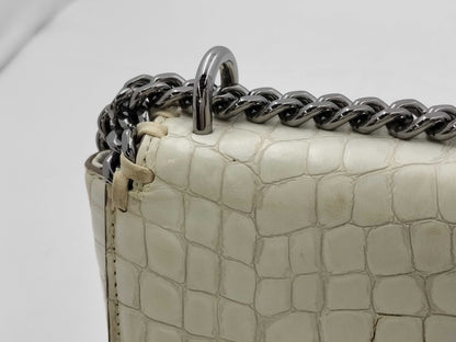 Stella McCartney Crocodile Embossed Shoulder Bag