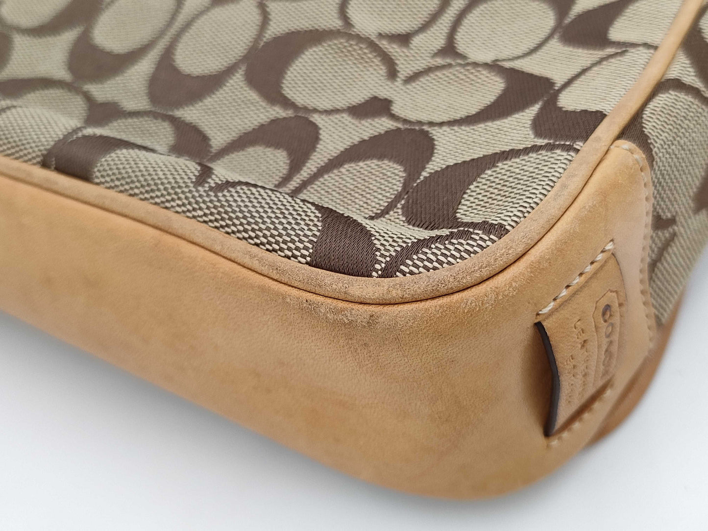 COACH Signature Shoulder/Mini Boston Shoulder Bag