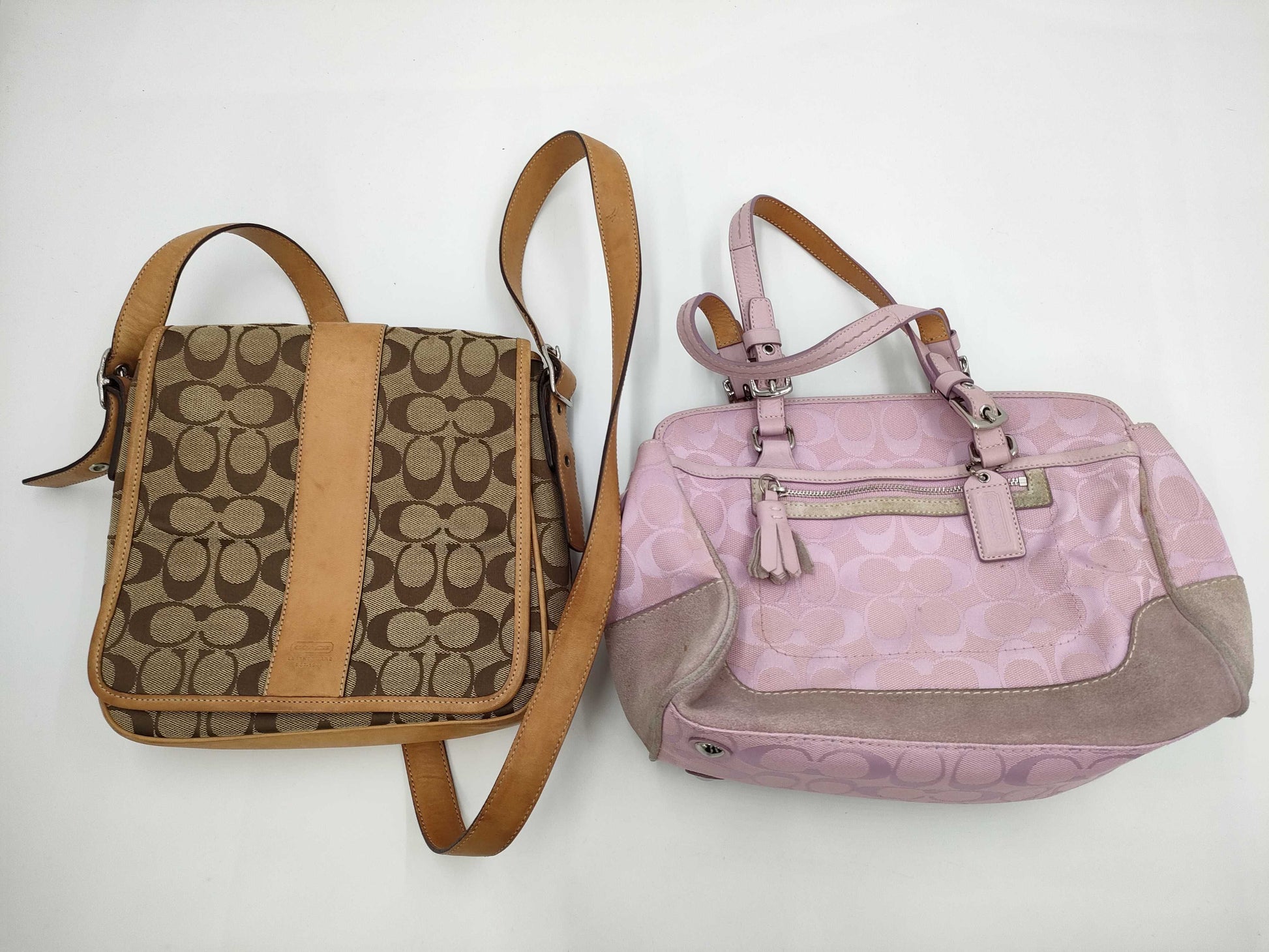 COACH Signature Shoulder/Mini Boston Shoulder Bag