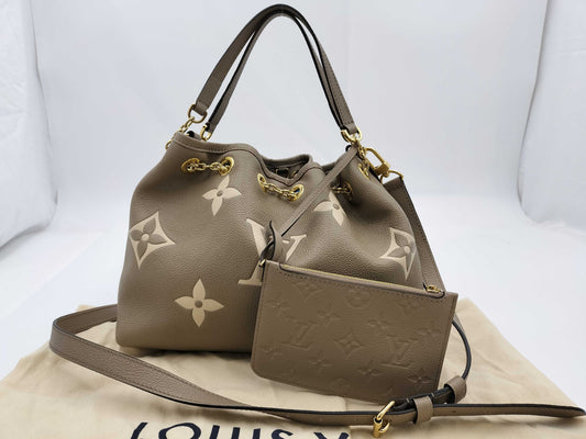 LOUIS VUITTON Monogram Empreinte M25453 Bundle Leather Two-Tone Handbag