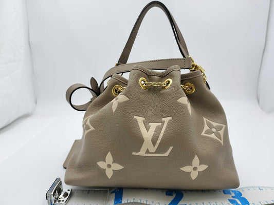 LOUIS VUITTON Monogram Empreinte M25453 Bundle Leather Two-Tone Handbag