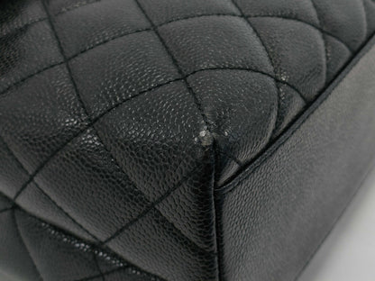 CHANEL Caviar Skin Top Handle Handbag