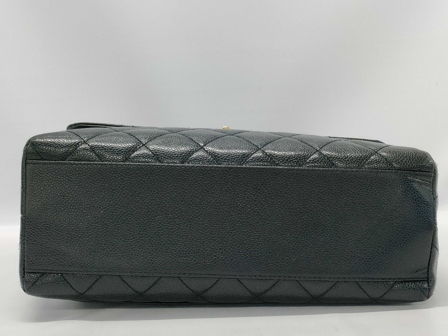 CHANEL Caviar Skin Top Handle Handbag