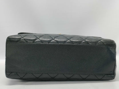 CHANEL Caviar Skin Top Handle Handbag