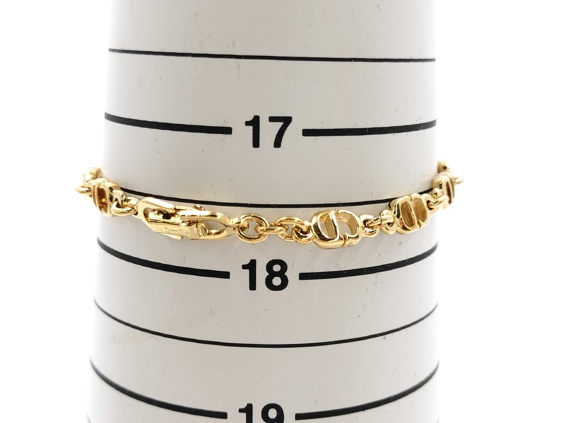 Dior CD Logo Gold Vintage Bracelet/Bangle