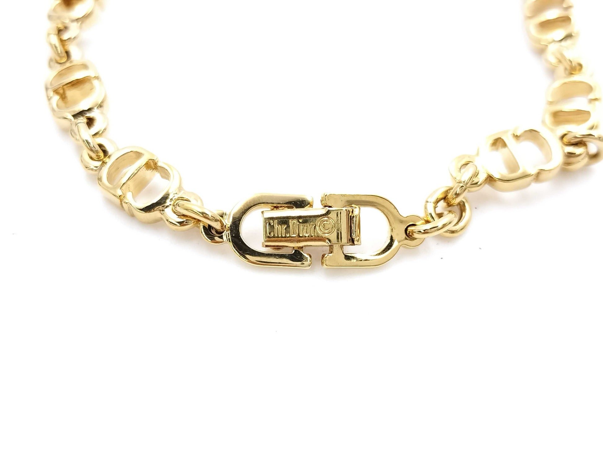 Dior CD Logo Gold Vintage Bracelet/Bangle