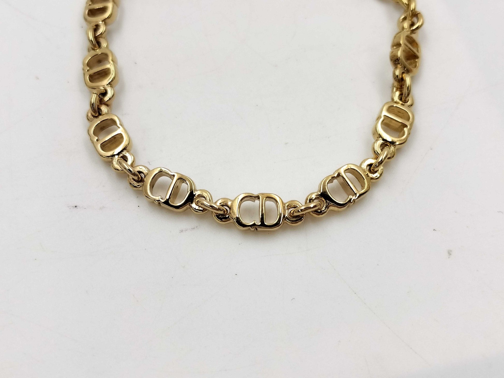 Dior CD Logo Gold Vintage Bracelet/Bangle