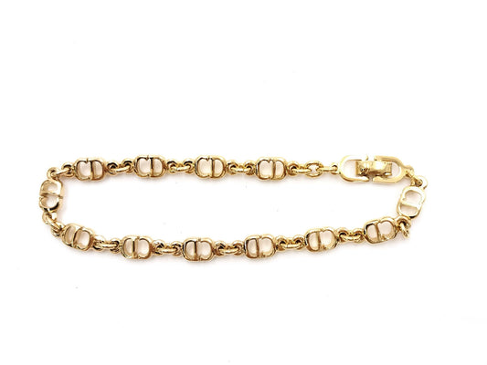 Dior CD Logo Gold Vintage Bracelet/Bangle
