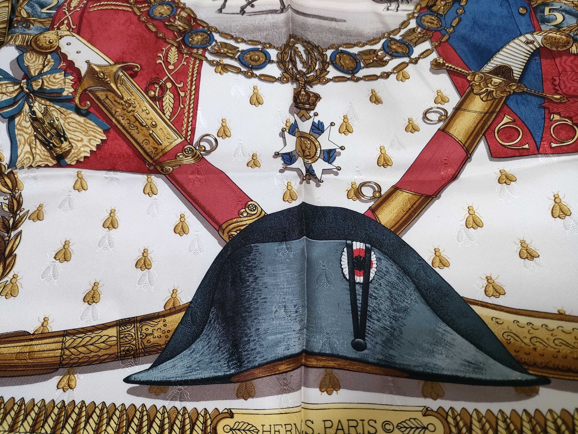 HERMES Carre Carre 90 LEDOUX Scarf