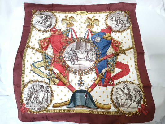 HERMES Carre Carre 90 LEDOUX Scarf