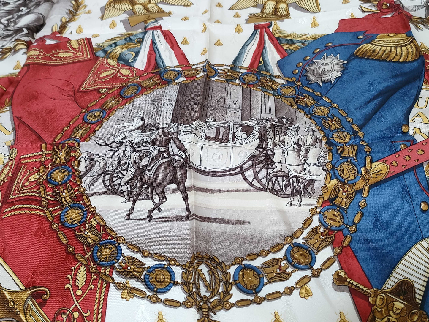 HERMES Carre Carre 90 LEDOUX Scarf