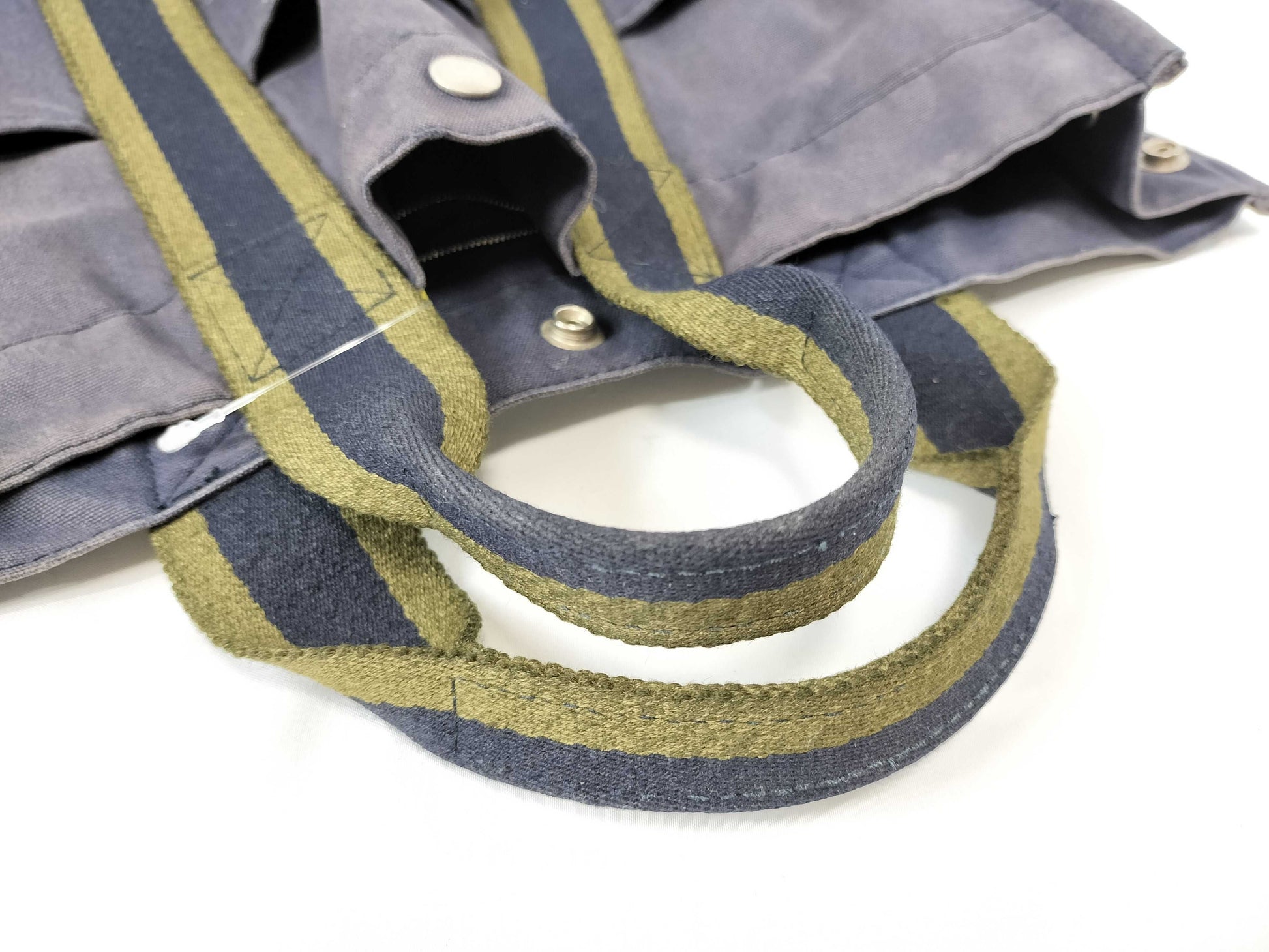 HERMES Foul Tou Navy/Khaki Handbag
