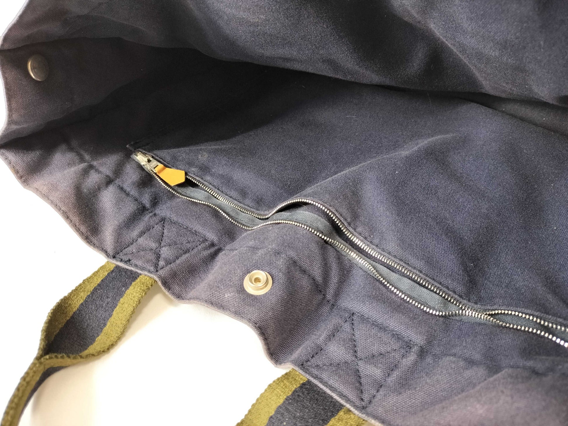 HERMES Foul Tou Navy/Khaki Handbag