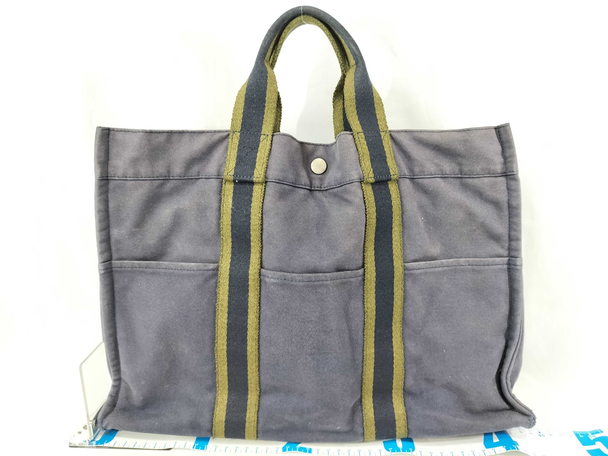 HERMES Foul Tou Navy/Khaki Handbag