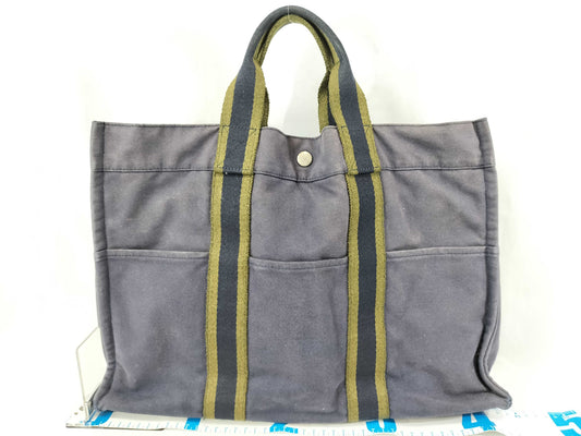 HERMES Foul Tou Navy/Khaki Handbag