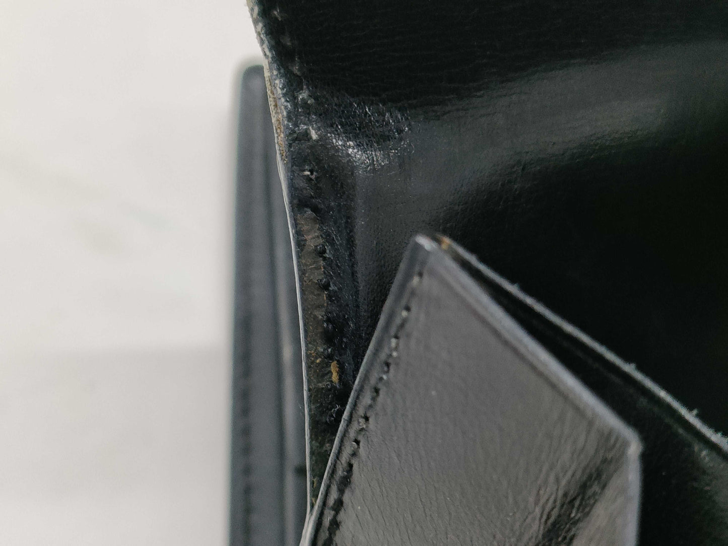 HERMES Saumur Diane calfskin black wallet