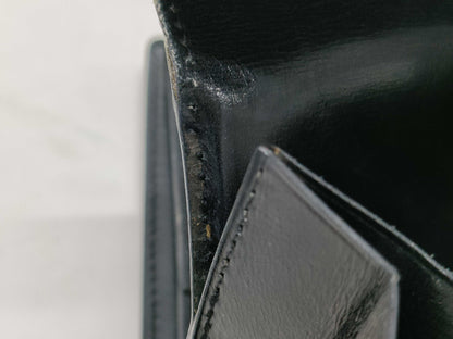HERMES Saumur Diane calfskin black wallet