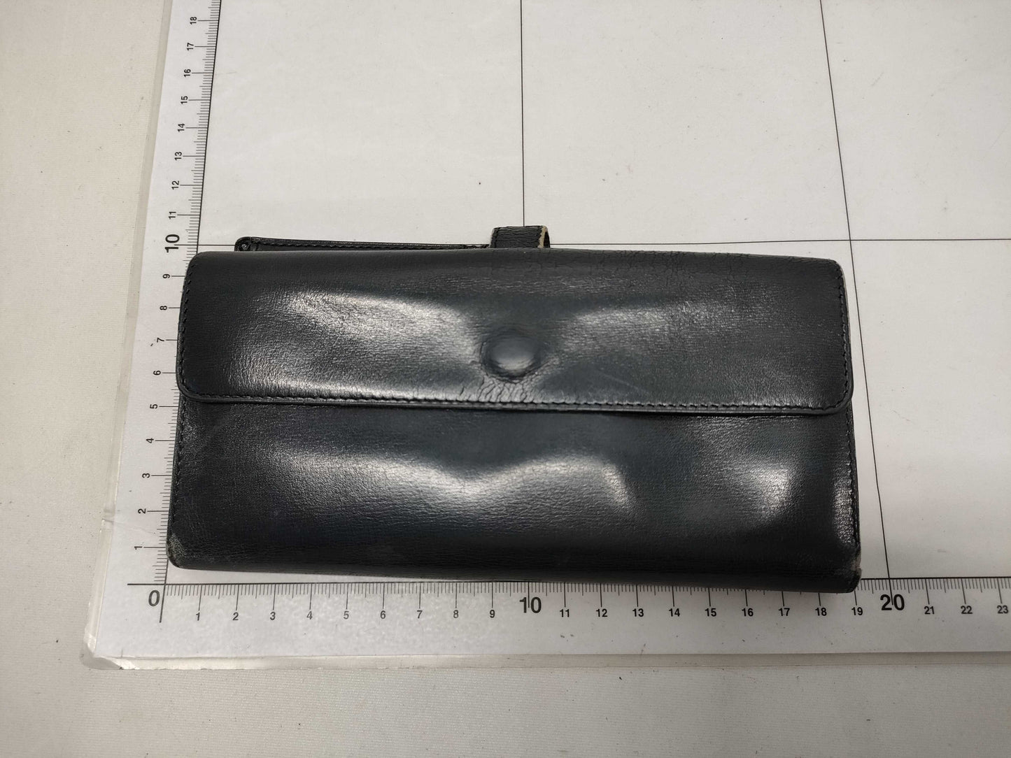 HERMES Saumur Diane calfskin black wallet