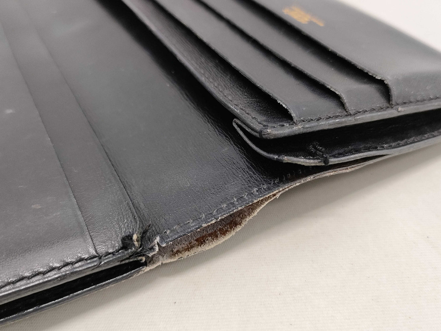 HERMES Saumur Diane calfskin black wallet