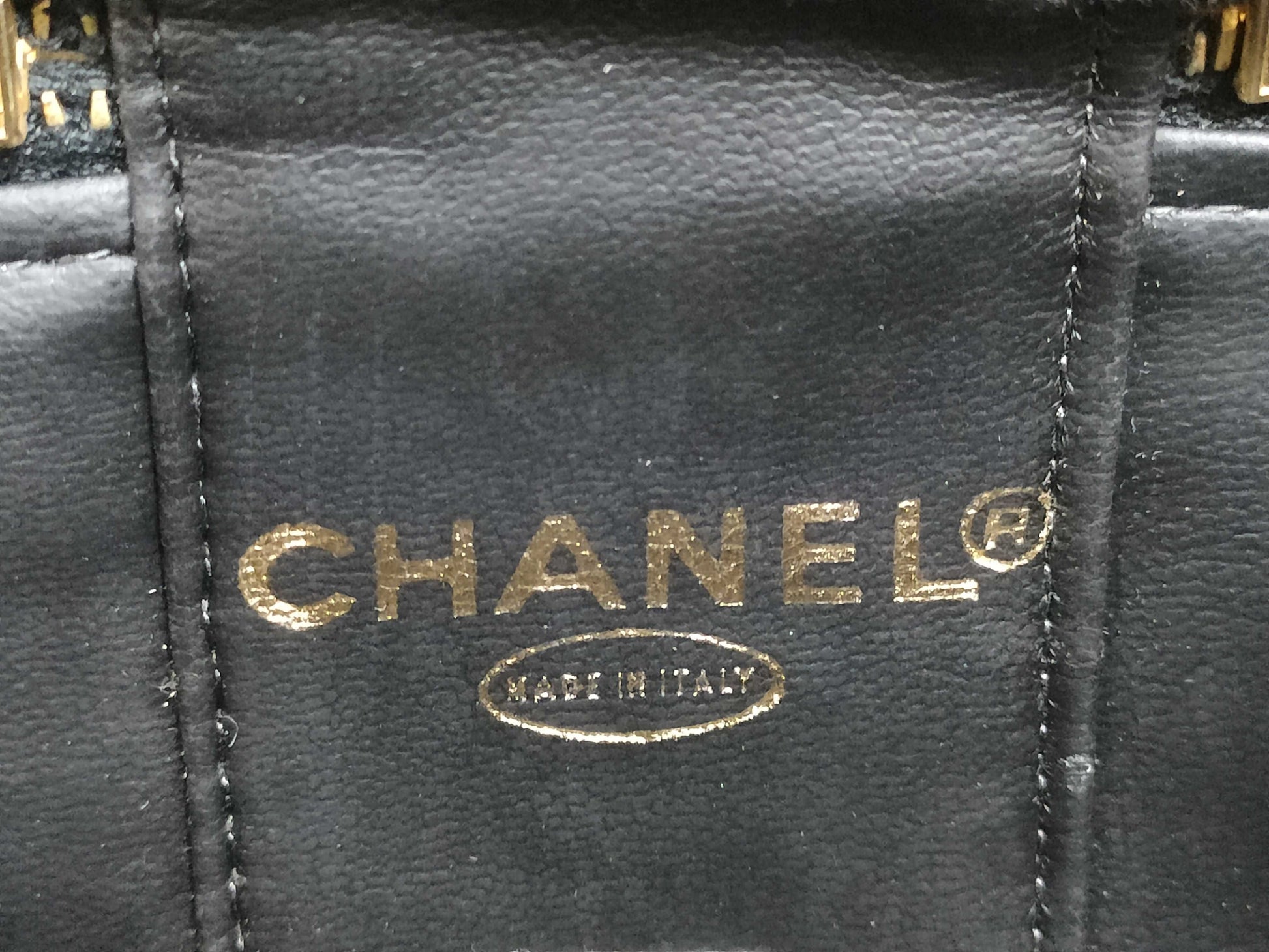 CHANEL Enamel Vanity Pouch Vanity Bag