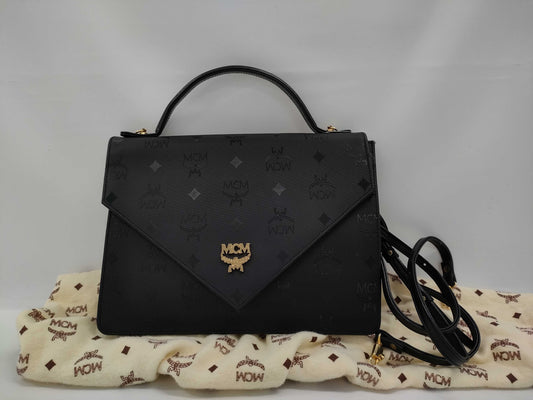 MCM 2-way nylon/leather handbag
