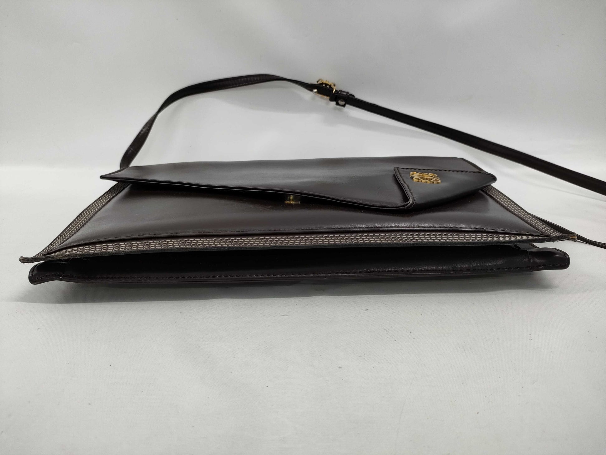 LOEWE Anagram Leather Shoulder Bag