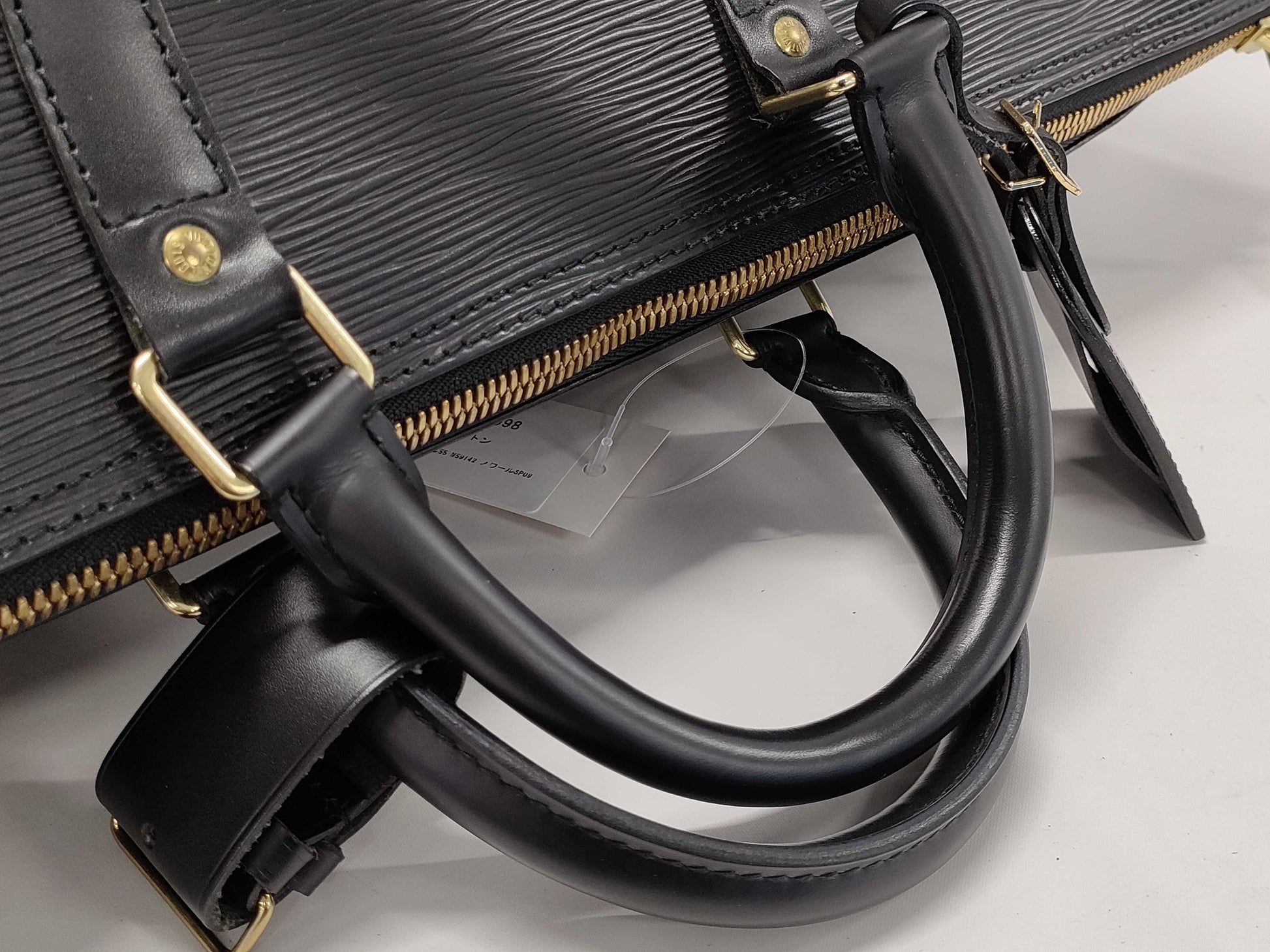 LOUIS VUITTON SP0927 Epi Keepall 55 M59142 Noir Boston Bag