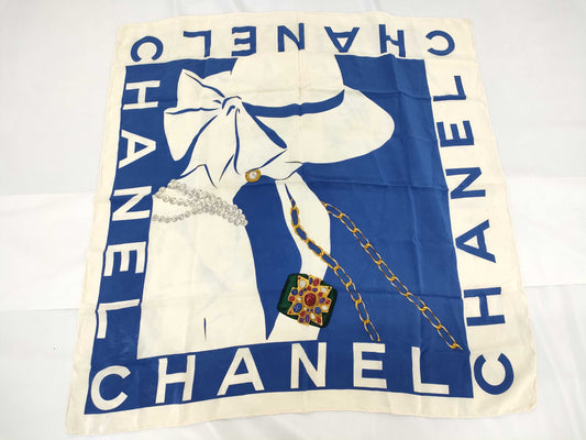 CHANEL logo scarf scarf