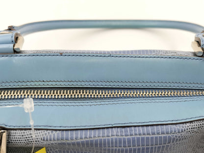 Salvatore Ferragamo Handbag/Python/Blue Handbag
