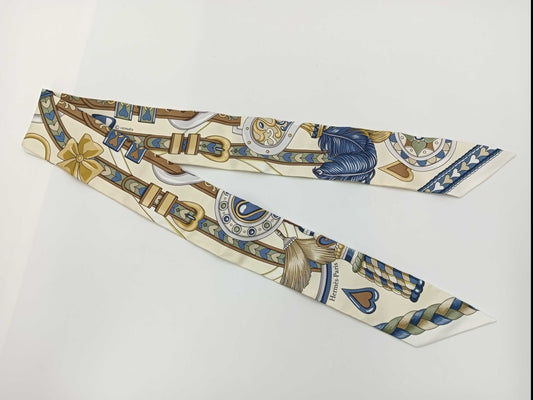 HERMES Twilly Arne de Coeur HARNAIS DE COEUR Blue Other Accessories