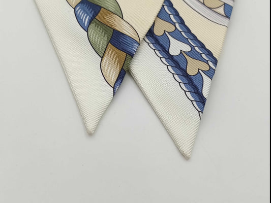 HERMES Twilly Arne de Coeur HARNAIS DE COEUR Blue Other Accessories