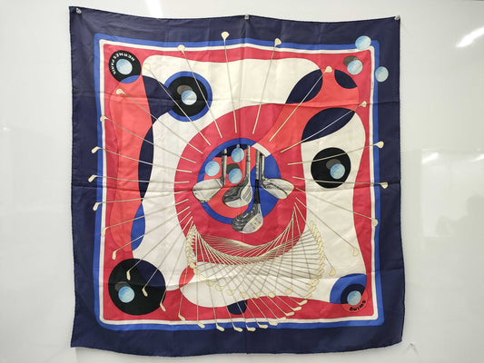 HERMES Carre Golf Swing/SWING 90 Scarf