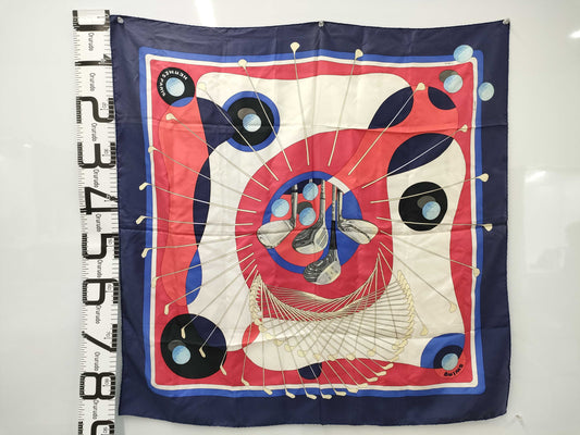 HERMES Carre Golf Swing/SWING 90 Scarf